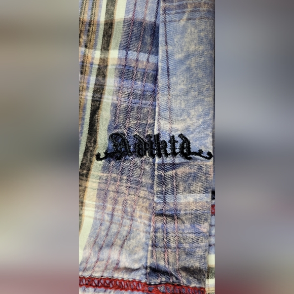 Adikted western snap button shirt size L - Picture 3 of 6